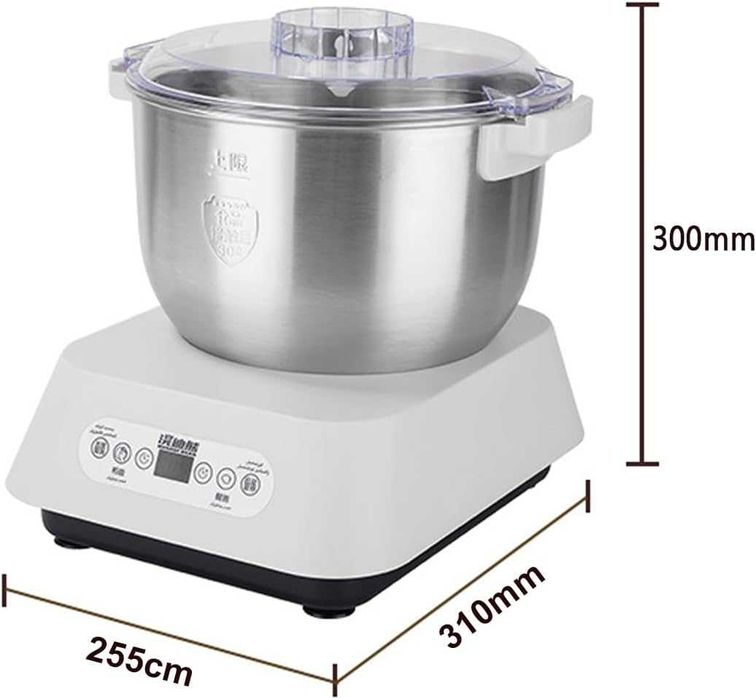 Automatyczny mikser do ugniatania ciasta 5L stal funkcja fermentacji