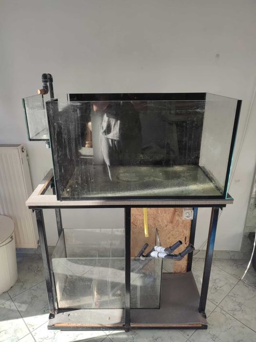 Akwarium morskie 162l 80x45x45cm ze stelażem i sumpem