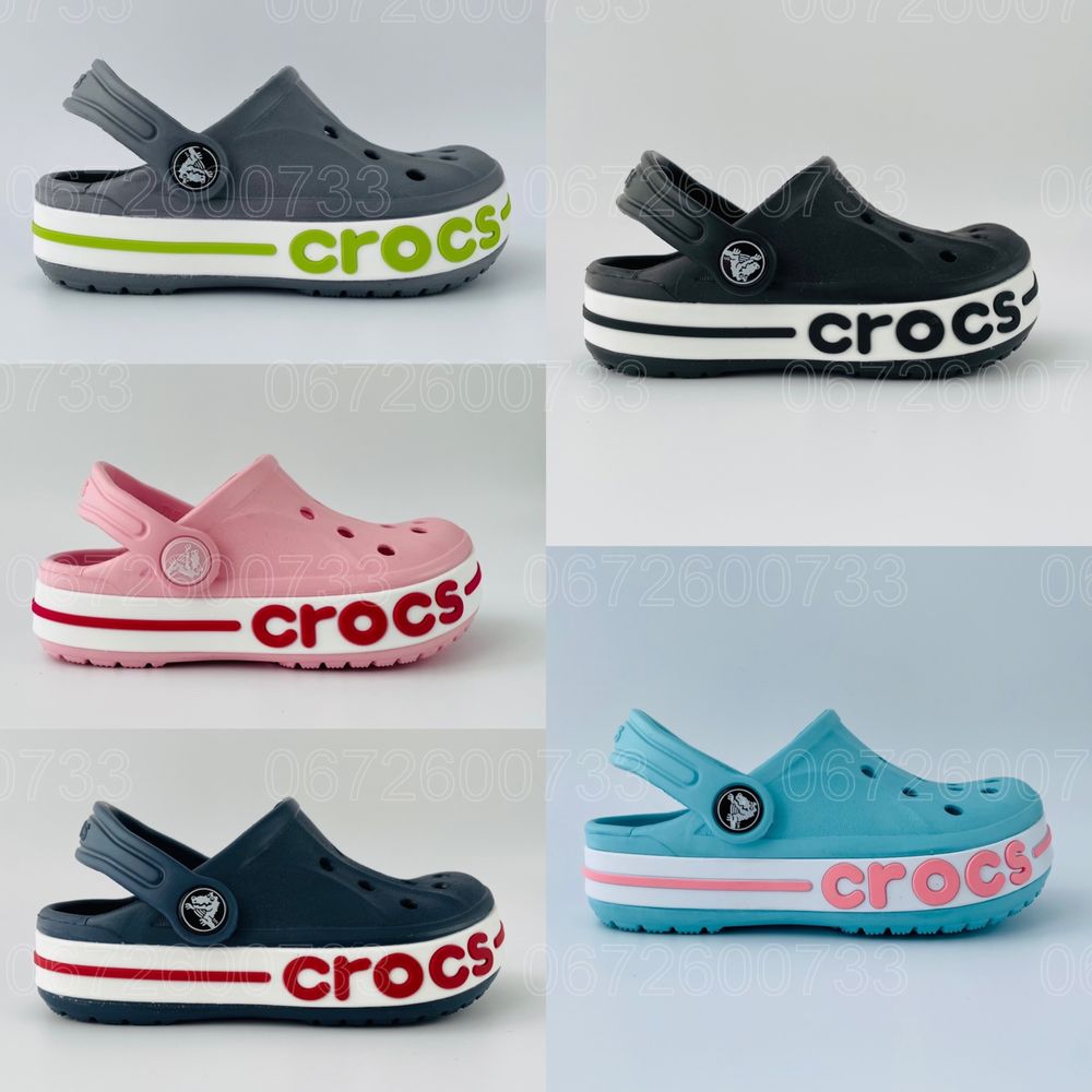 Кроксы детские красные Crocs Bayaband Clog red