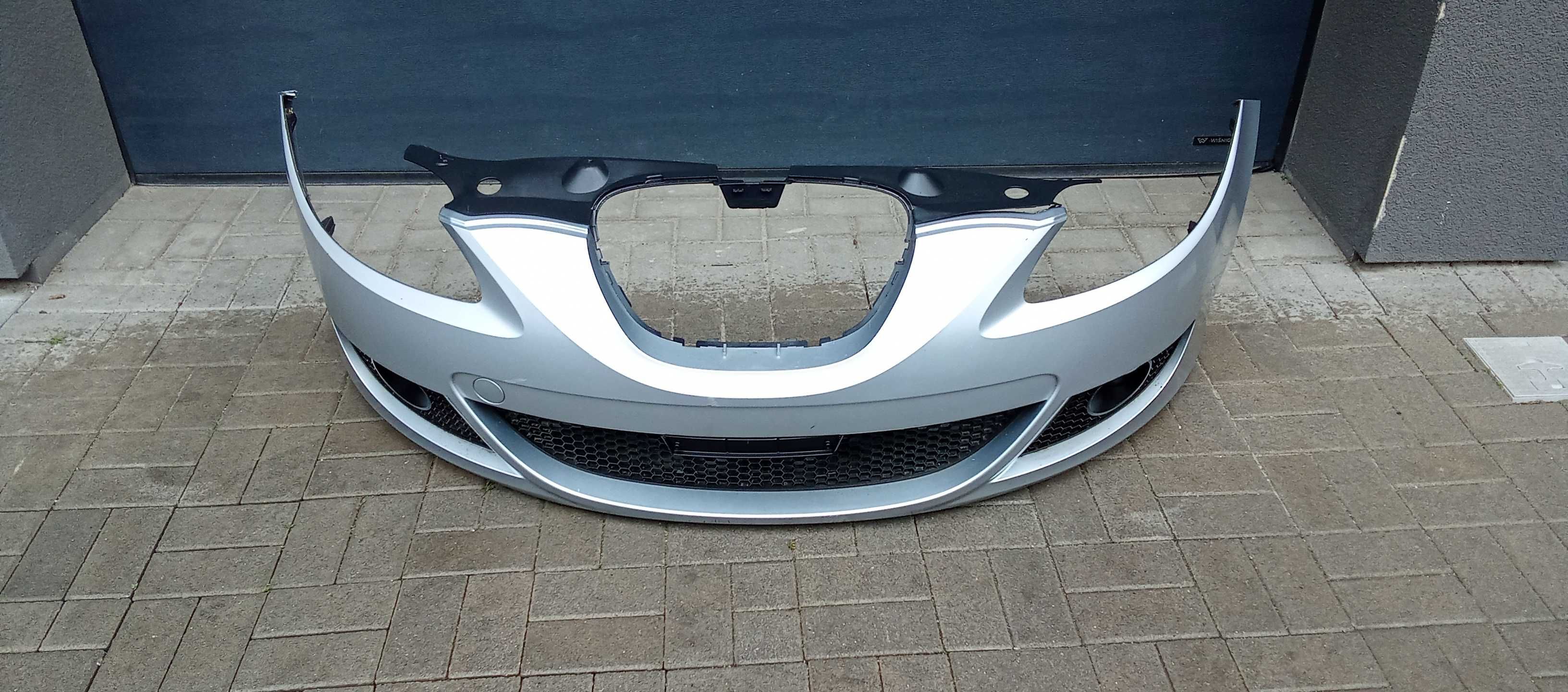 Zderzak Przód Przedni Zderzak Seat Leon II LS7Y Srebrny Zderzak Leon 2