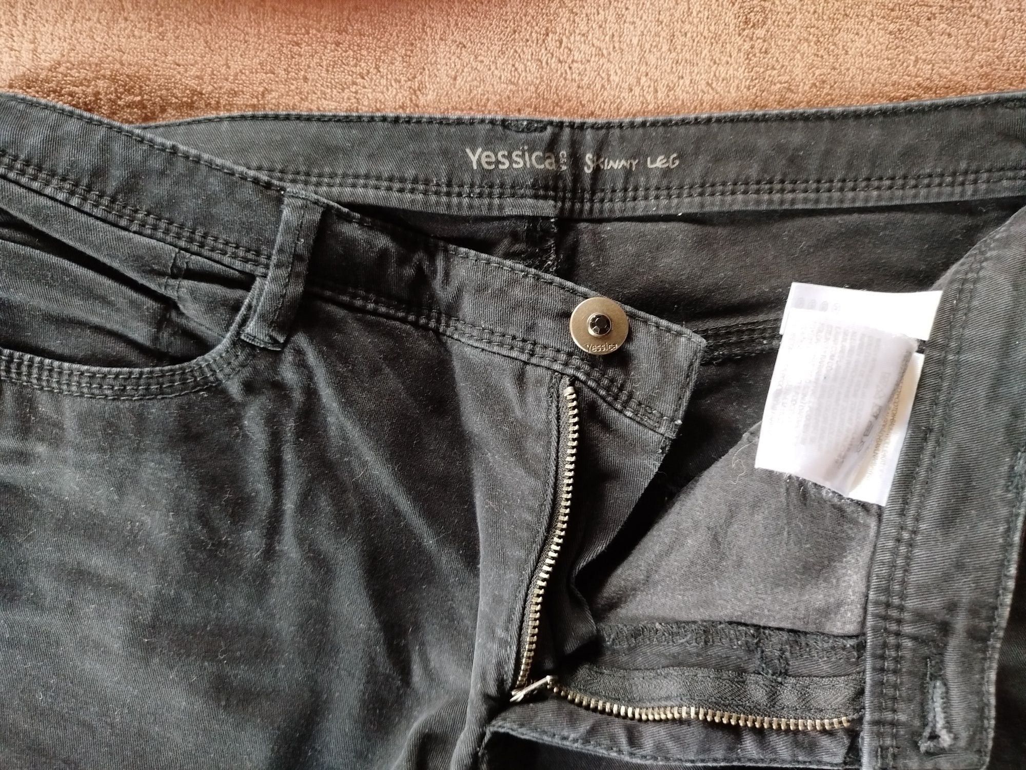 Spodnie a La jeans C&A 36 S czarne elastyczne