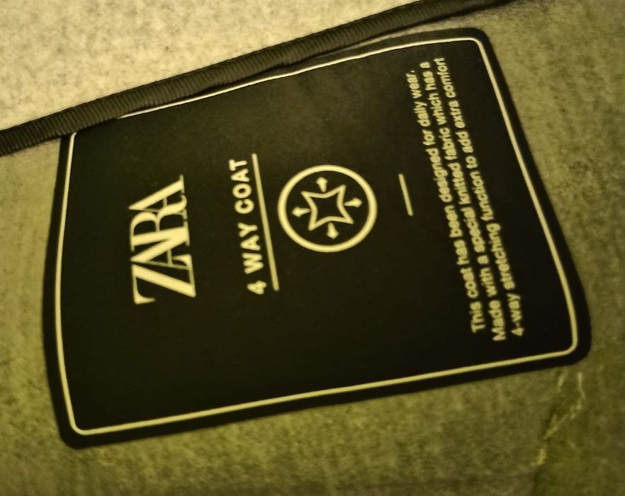 ZARA płaszcz Męski L   jasnoszary!  150zl