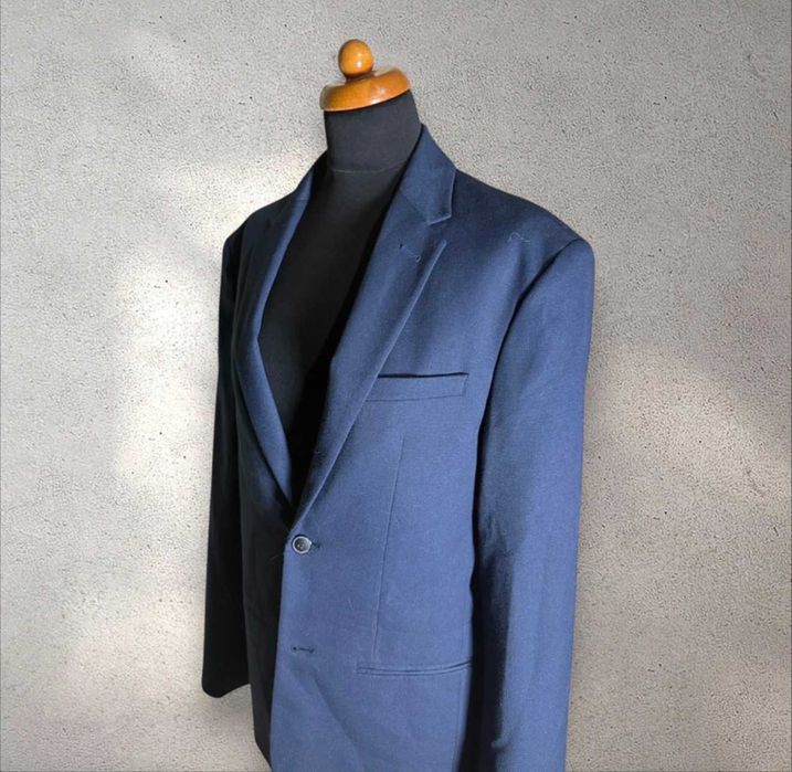 Elegancka stylowa męska granatowa marynarka Jack&Jones rozmiar 50