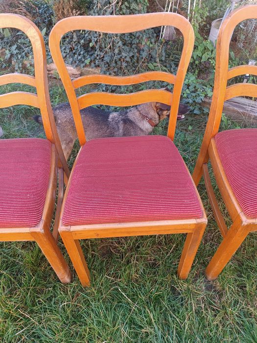 Komplet krzeseł art deco