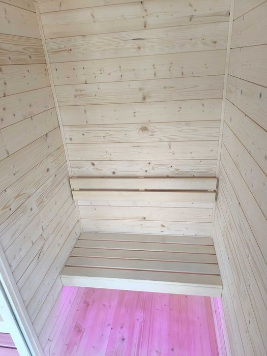 Sauna z przedsionkiem 6-osobowa, piec 9kW, sterowanie WIFI, PREMIUM