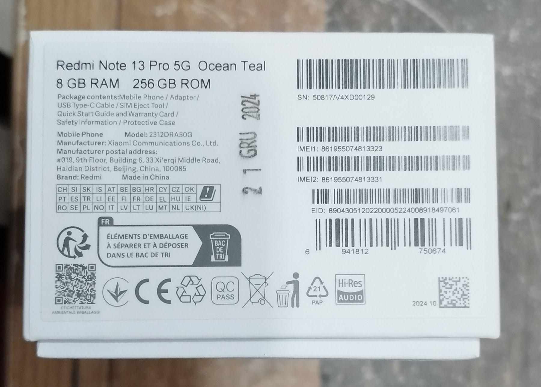 Redmi Not 13 pro 5g