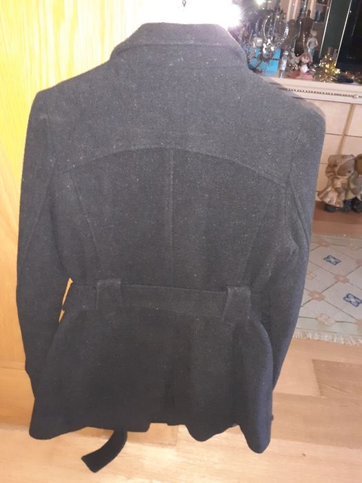 Casaco em lá cinzento tamanho M