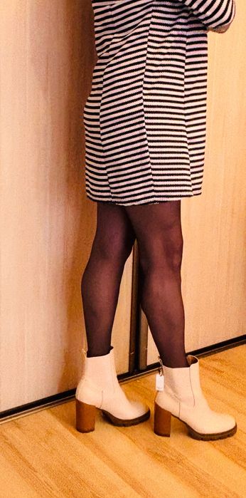 Botki beżowe duży rozmiar 45