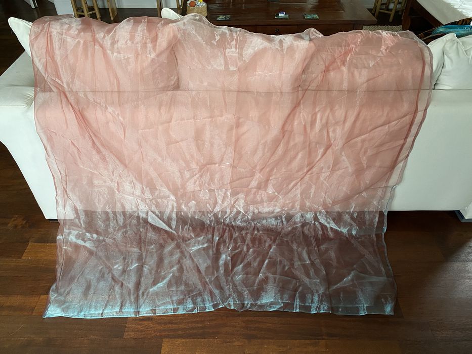 Firanka dwukolorowa cienka mgiełka 1 szt