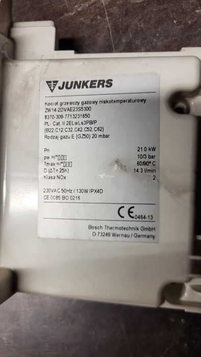 Wentylator od Junkers ZW14-2DVAE23