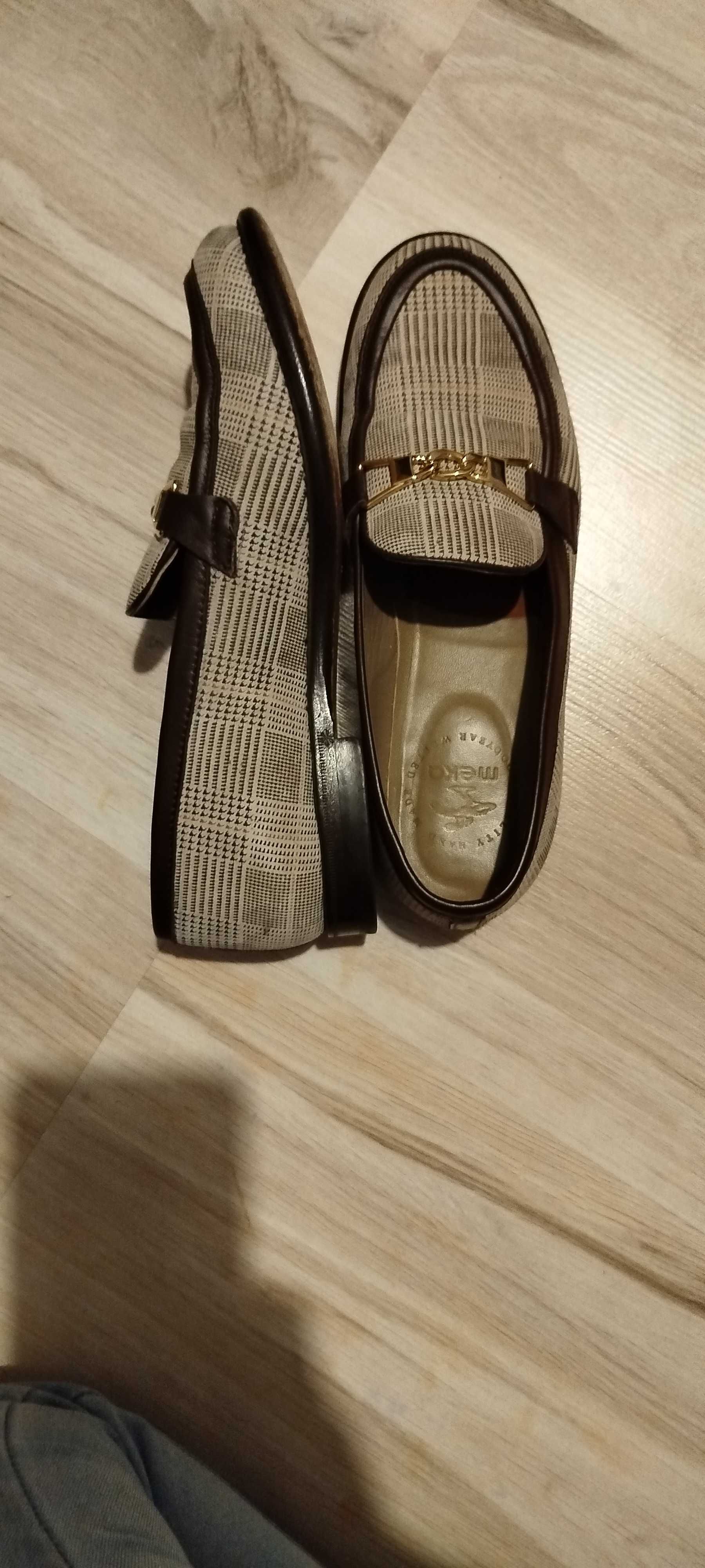 Loafersy/mokasyny MEKA rozm 38, dwie pary