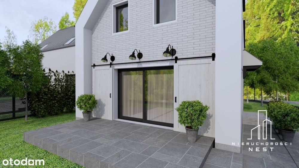 Bliźniak w Mościenicy przy lesie