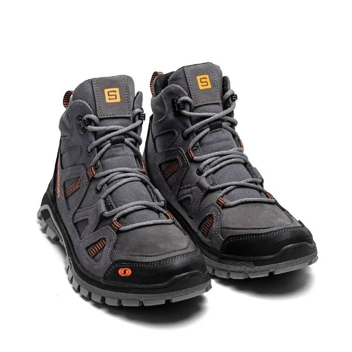 Зимові кросівки чоловічі шкіряні на хутрі Salomon SP Cross 40-45р