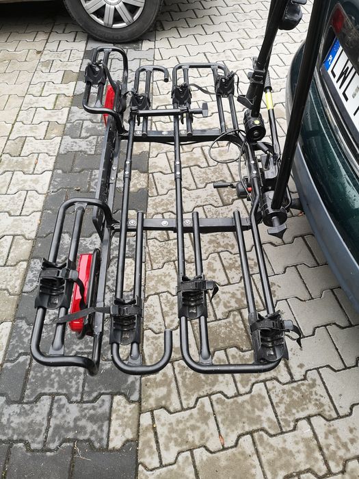 Bagażnik uchwyt rowerowy na 4 rowery uchylny na hak