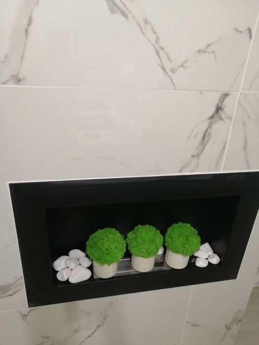 Doniczki 3  z mchem chrobotkiem