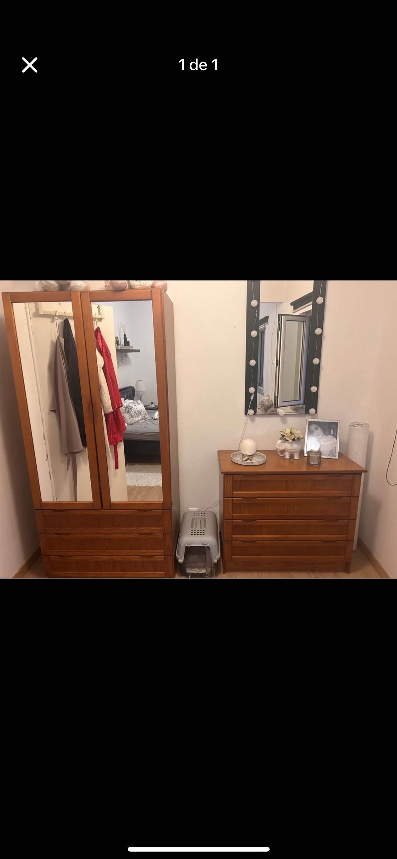 Cómoda + guarda roupa