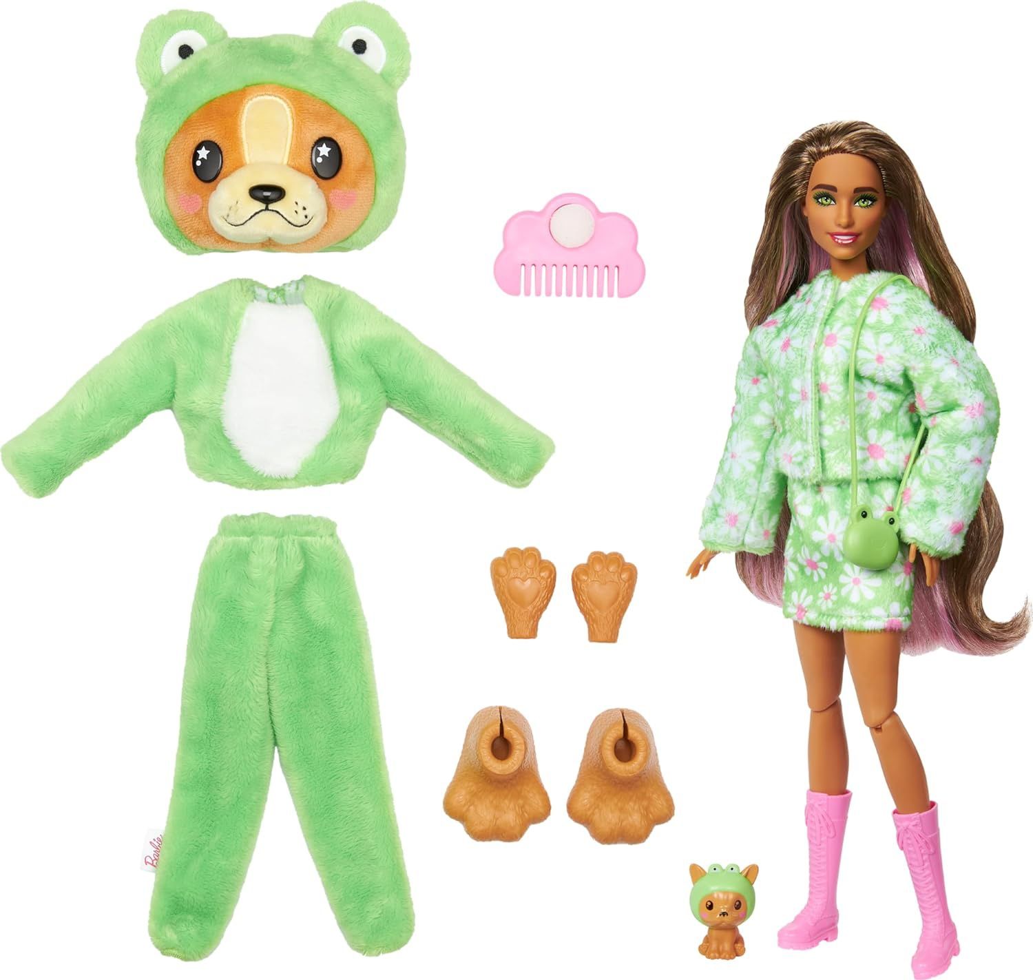 Лялька Барби кольорове перевтілення Barbie Cutie Reveal Doll dog/frog