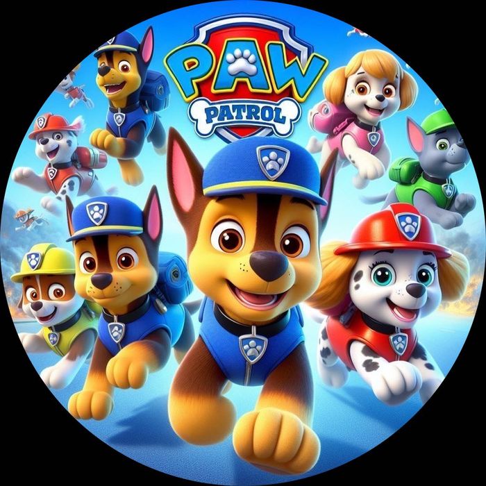 Opłatek na tort - Psi patrol