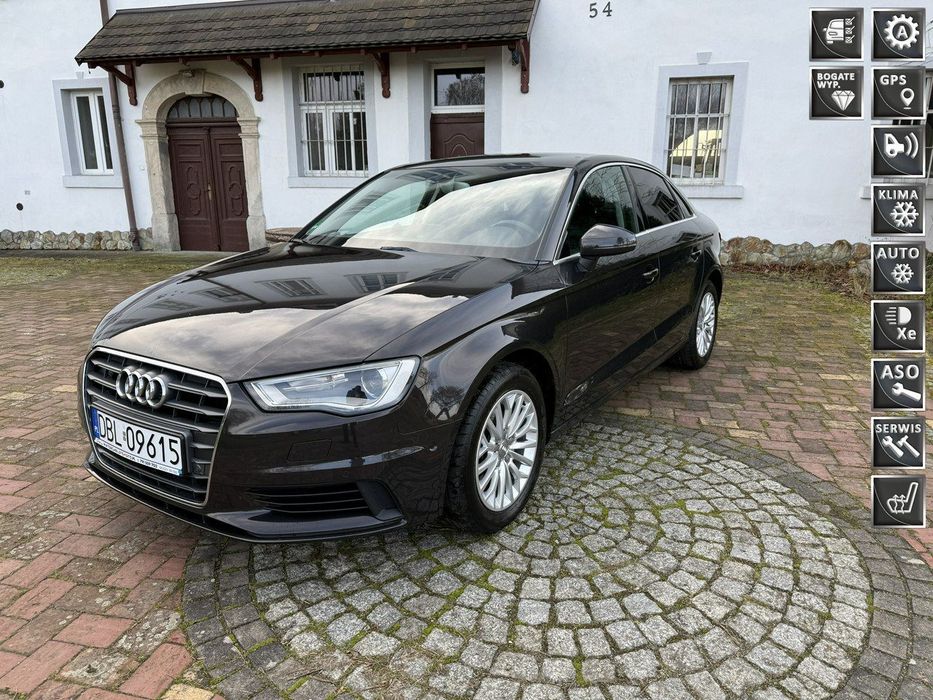 Audi A3 Limousine 1.4TFSI na pasku Ultra 134tys.km z DE Ambiente Bezwypadkowy Gwarancja