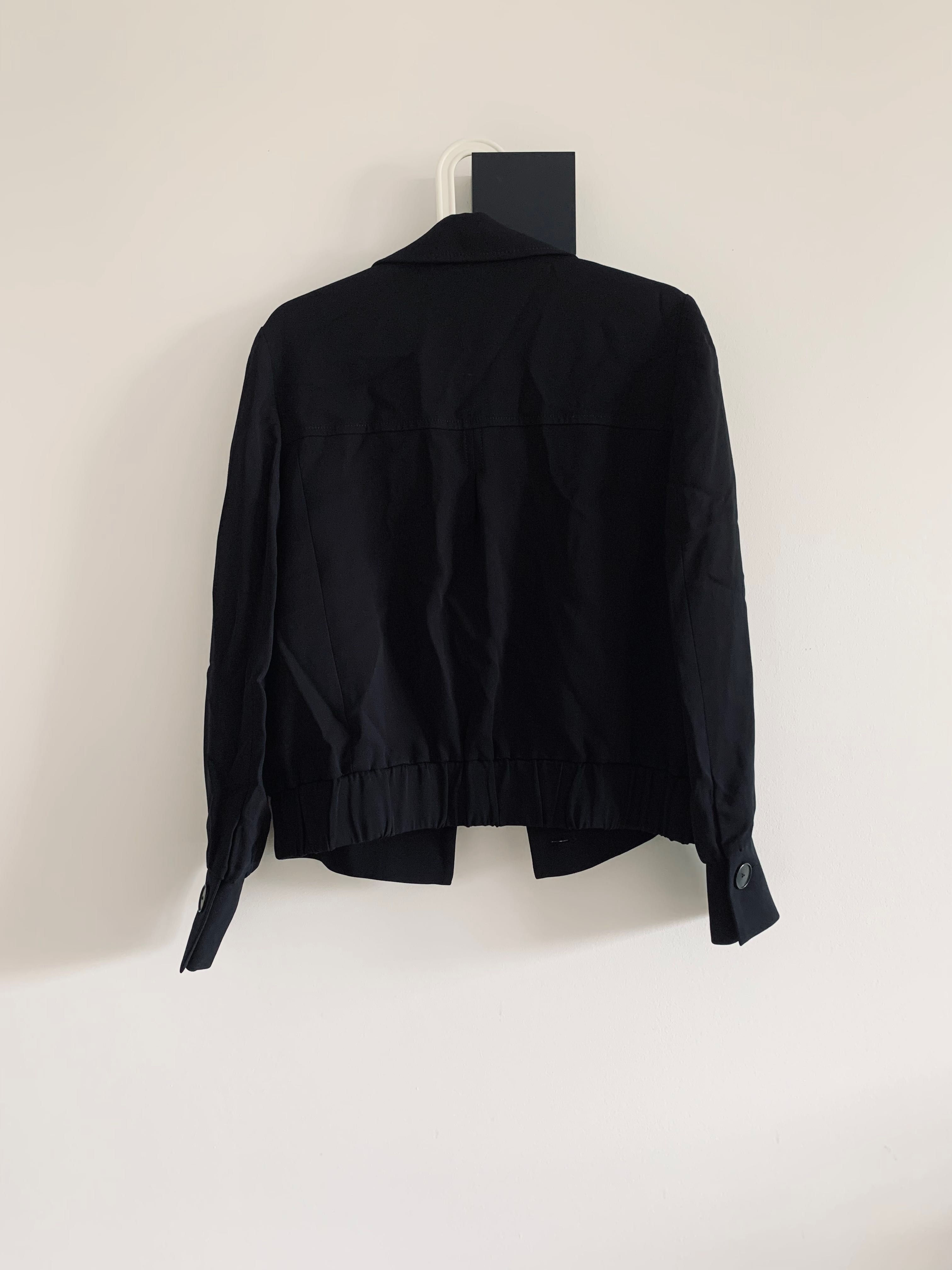 Kurtka bomberka lekka czarna Massimo Dutti Basic