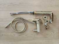 Conjunto torneiras Wc Dourado
