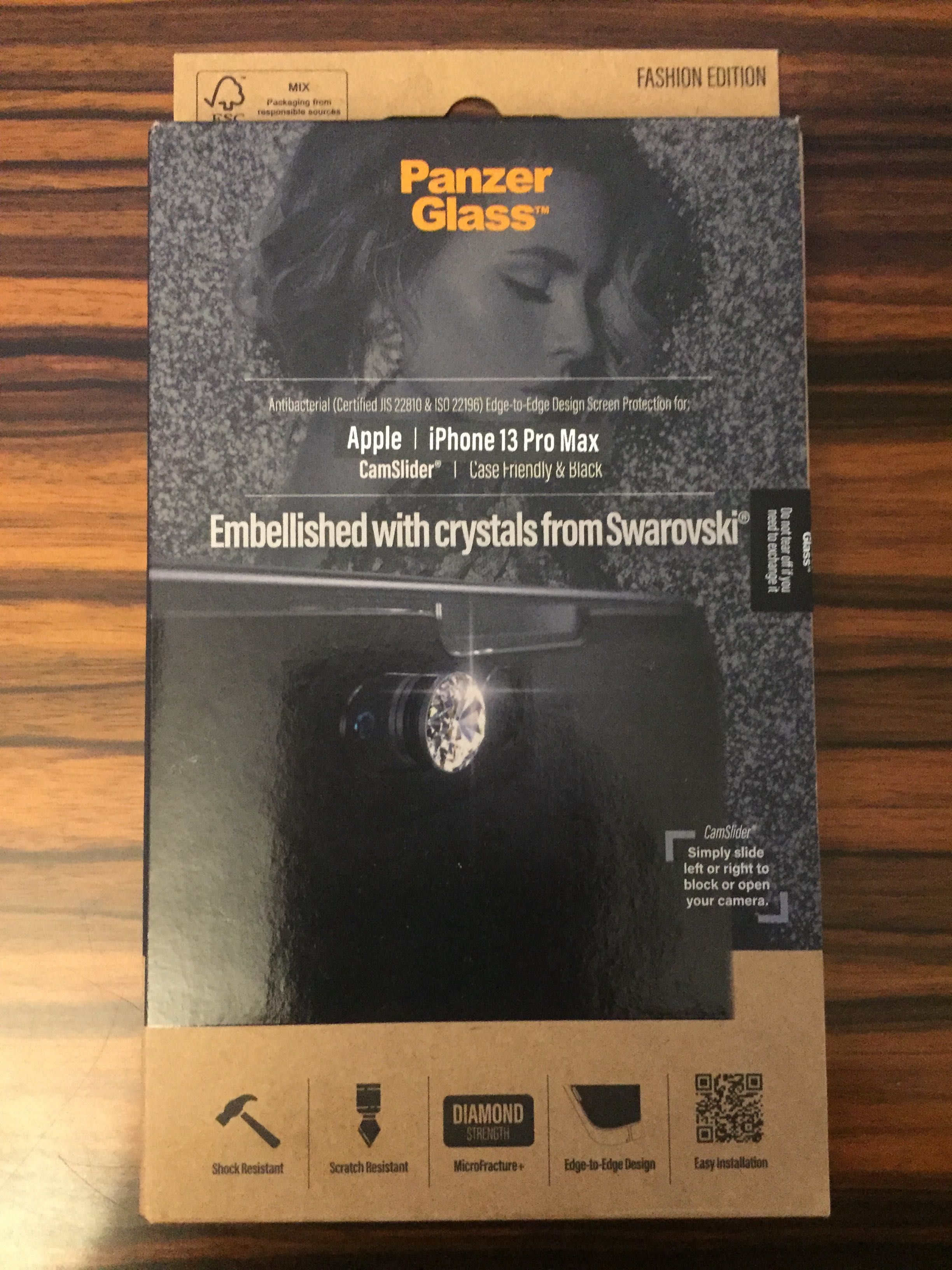 Защитное стекло iPhone 13 Pro Max PanzerGlass Apple Case Swarovski