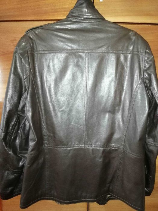 Кожаный пиджак весна-осень