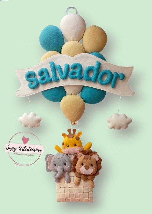 Decoração Enfeite Animais da Selva