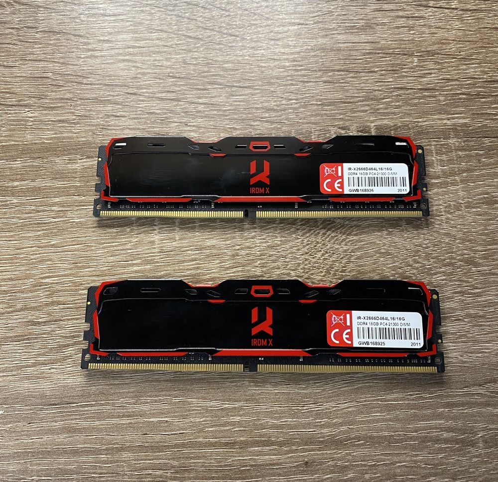 Goodram IRDM X 2x16 32 gb гигабайта 2666 mhz оперативная память