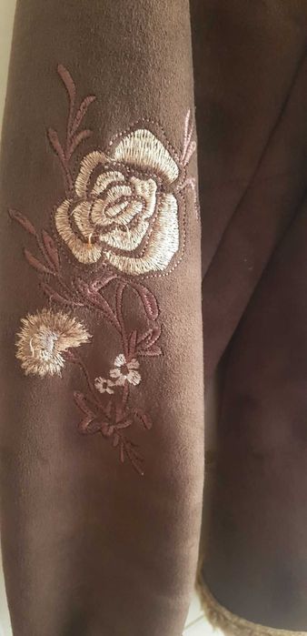 Kożuch Ramoneska damski haft R.38 M