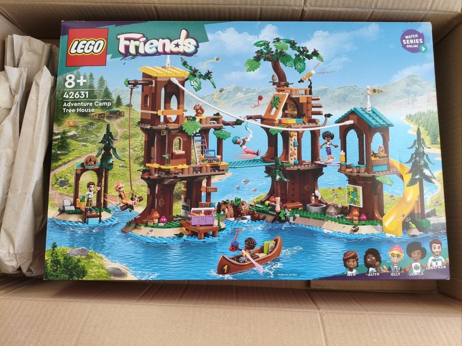 NOWY zestaw LEGO Friends 42631 domek na drzewie na obozie kempingowym