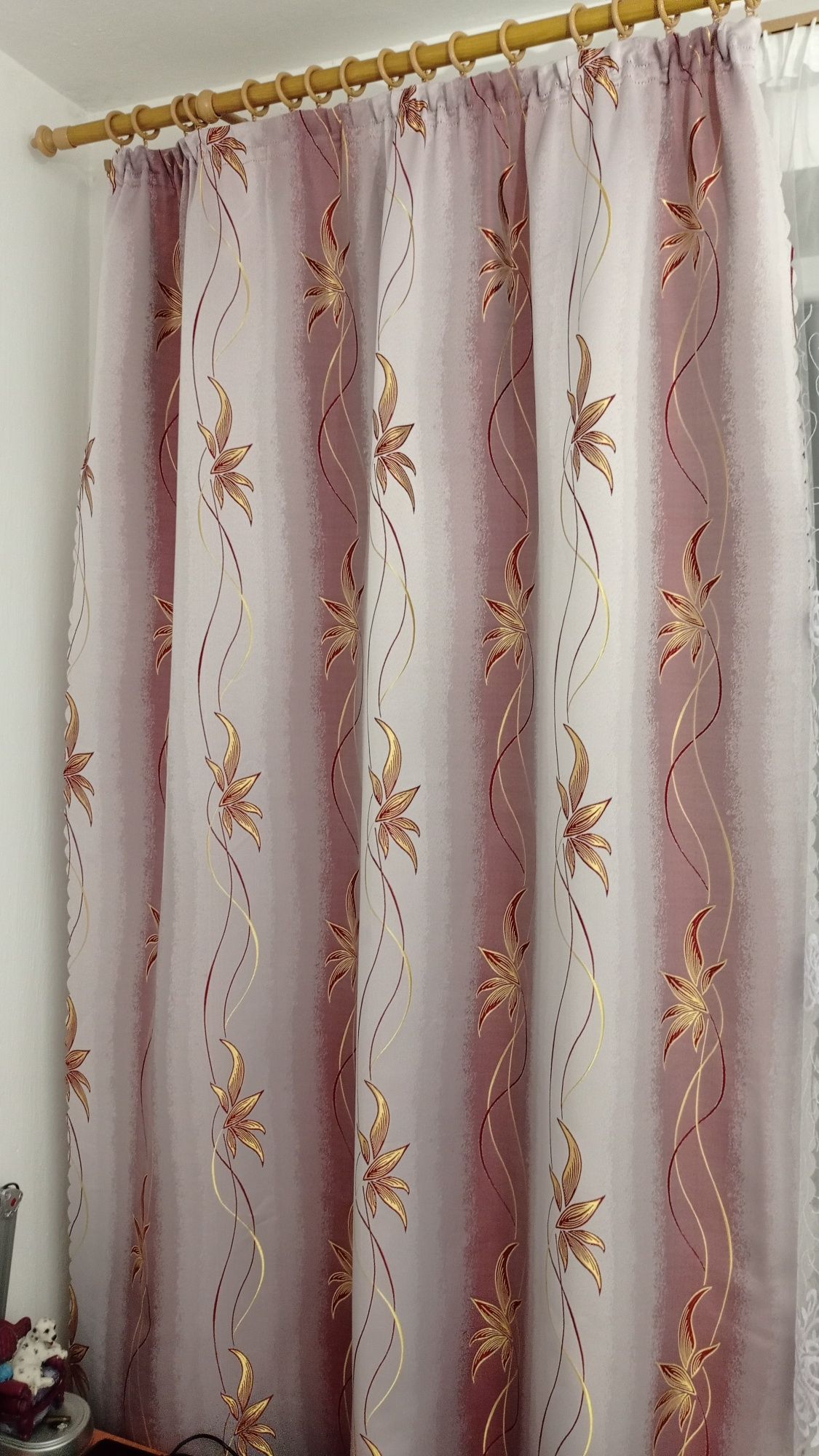 Штори 1,50*2,43 дорога тканина, ламбрекен