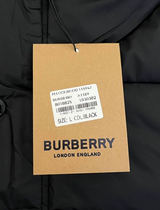 пуховик Burberry