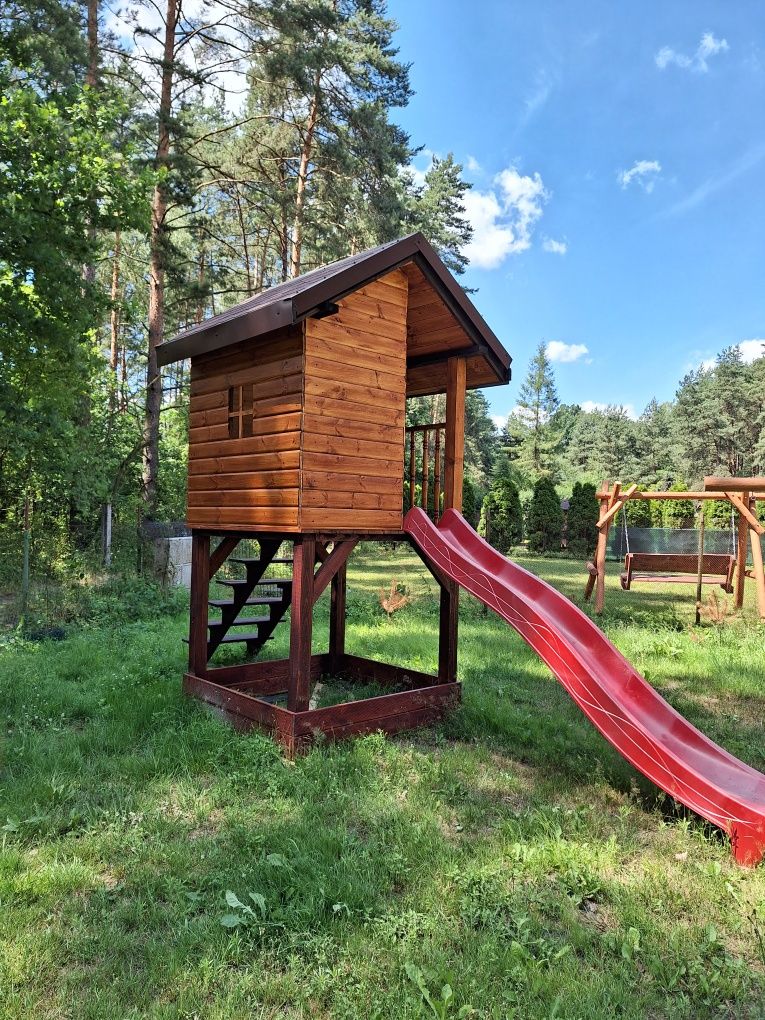 Urokliwy domek dla 6os. - Wypoczynek w lesie, jacuzzi balia