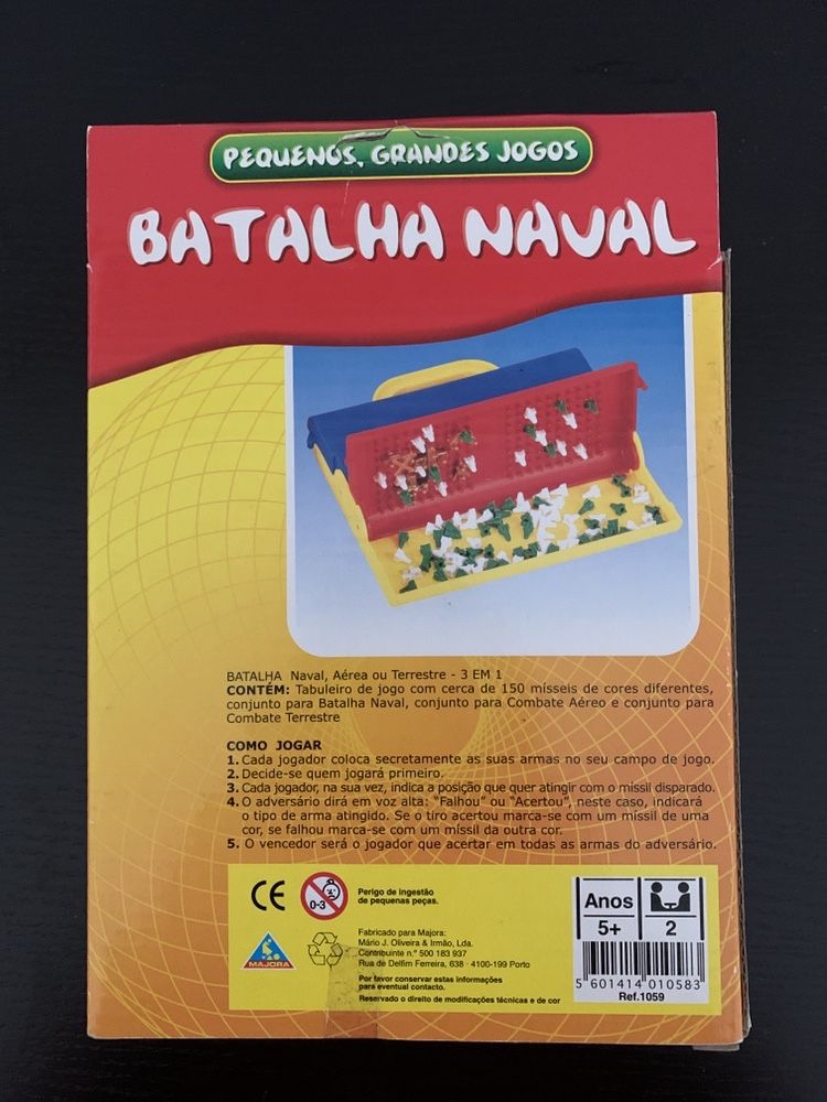 Jogo Batalha Naval como novo