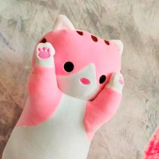 Длинный Кот батон мягкая игрушка подушка антистресс