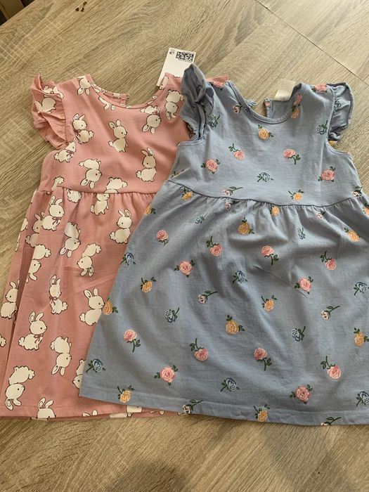 2 sukienki kupione w H&M rozmiar 92