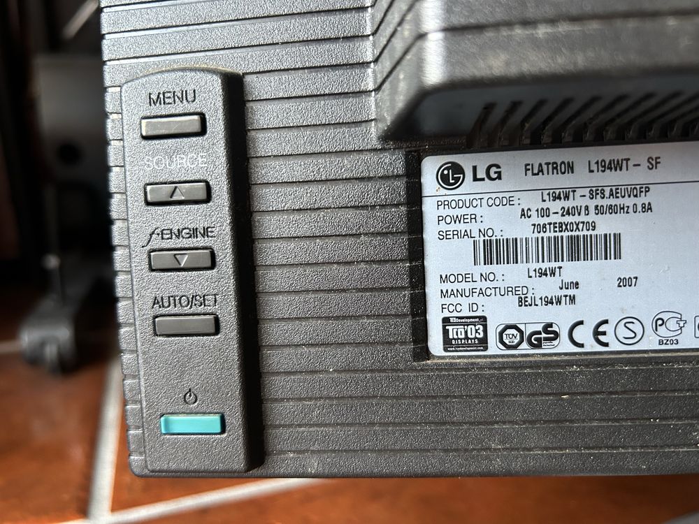Monitor LG Flatron avariado
