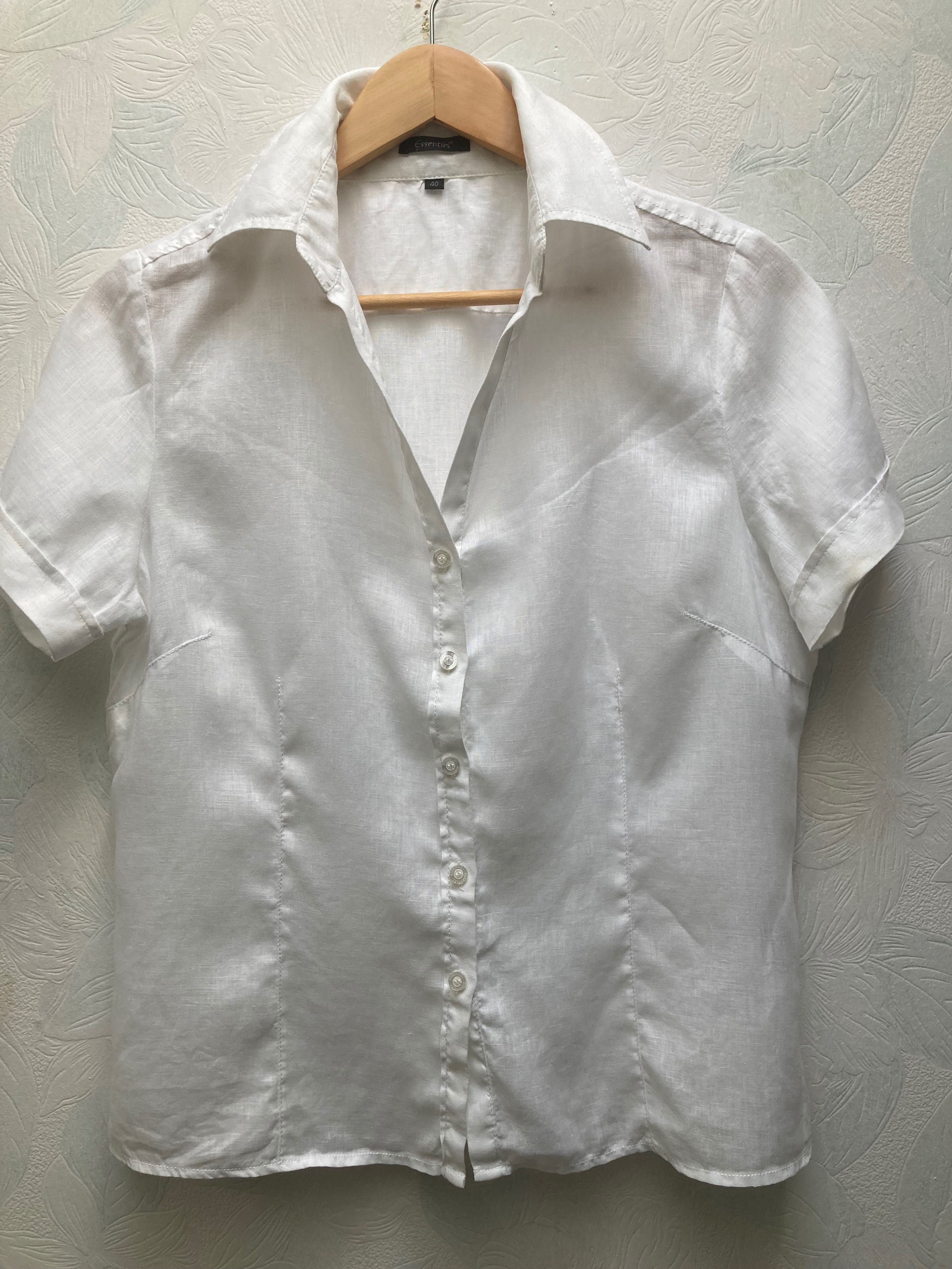 Essentiel натуральний льон базова літня блуза , розмір М повномірний