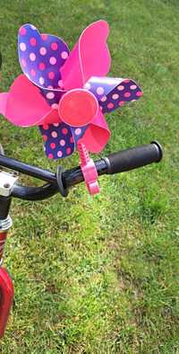 Wiatraczek rowerowy na hulajnogę rower różowy fioletowy