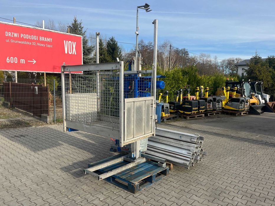 Winda budowlana towarowa pionowa Geda 300Z dźwig podnośnik 22m wyskość