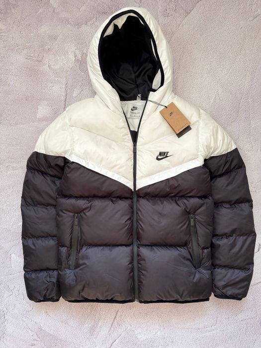 Зимняя Куртка Пуховик Nike Storm-Fit чорно-білий (S-2XL)
