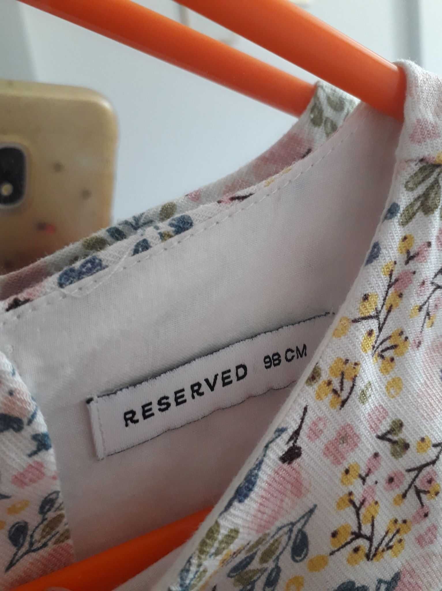 Sukienka w kwiatki roz. 98 - RESERVERD - JAK NOWA