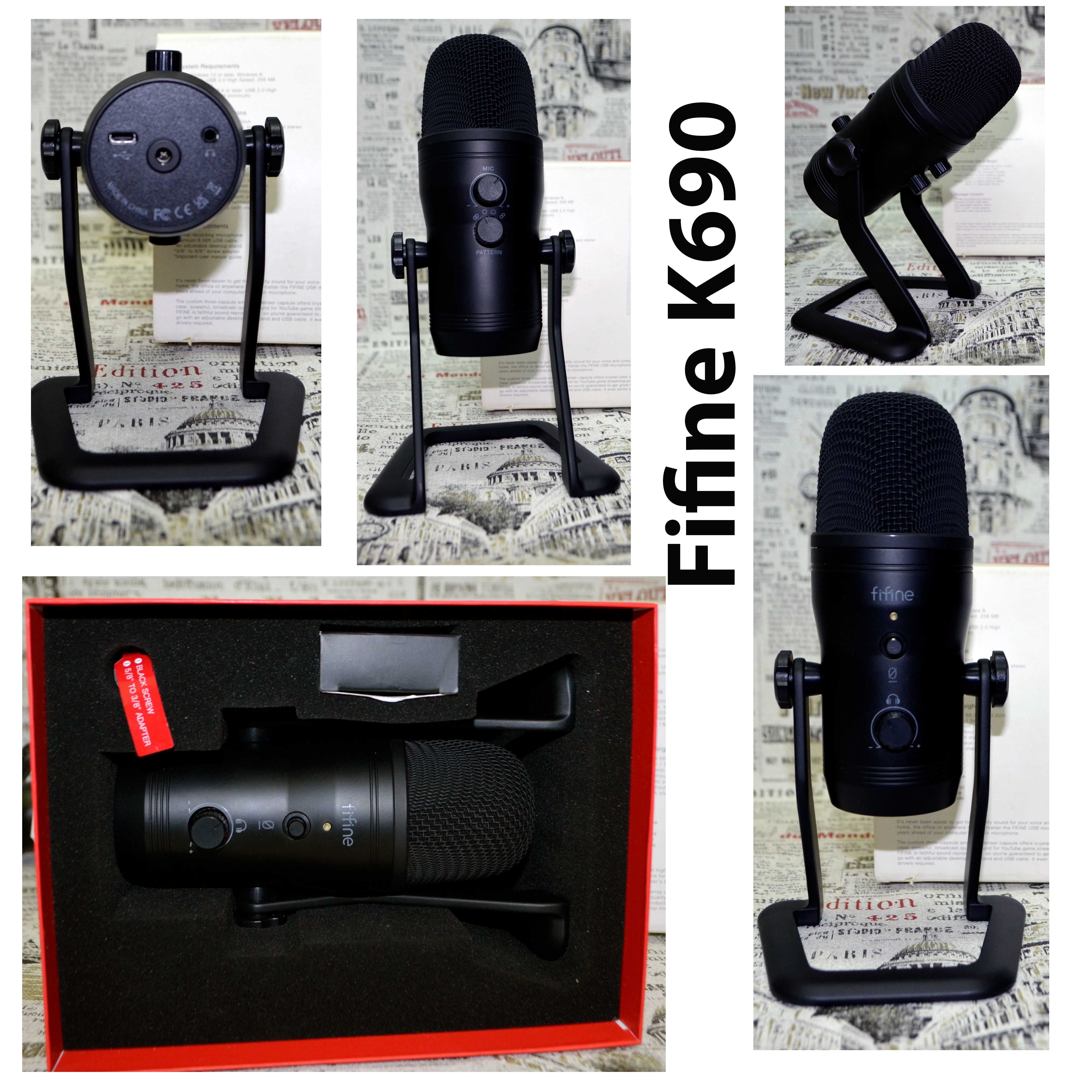 Микрофоны ПК/для стриминга, подкастов Fifine K669B Гарантия "Пешка"