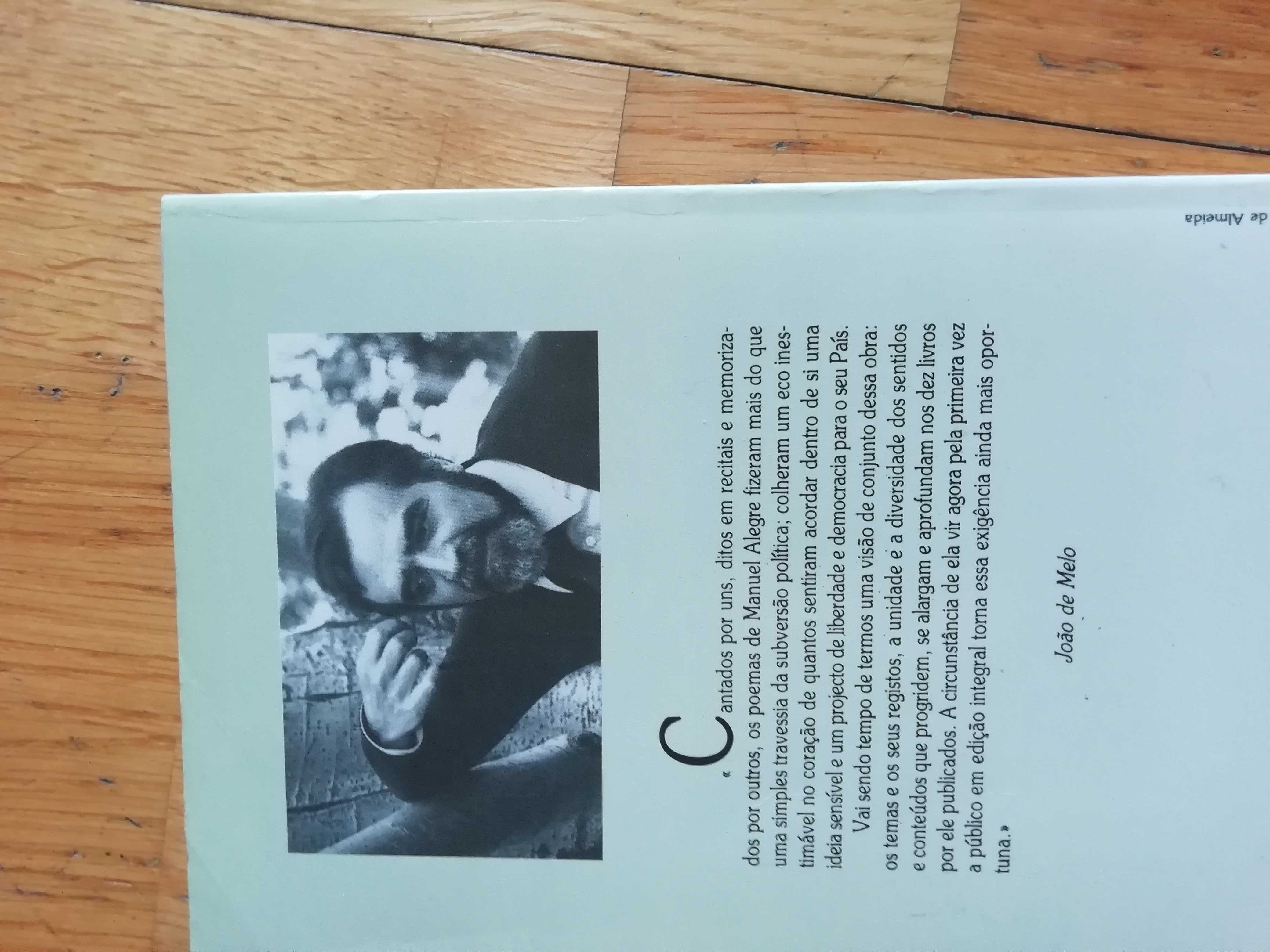 Livro poesia Atlântico Manuel Alegre