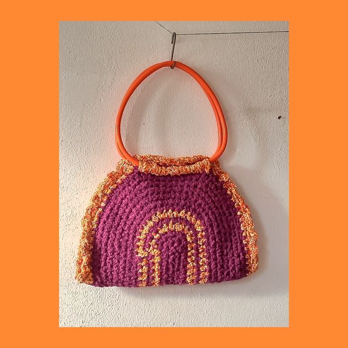 Malas de crochet feitas à mão