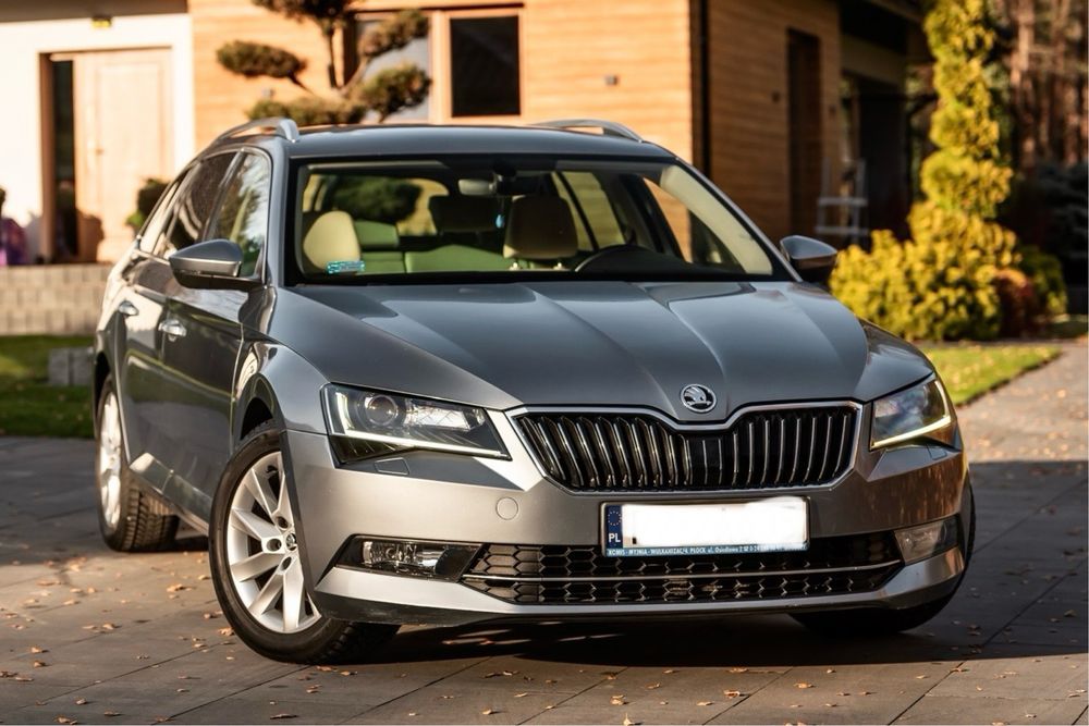 Skoda Superb 2.0Tdi-190KM~4x4~Grzan.+Wentyl-Fotele~JASNE SKÓRY~Autom