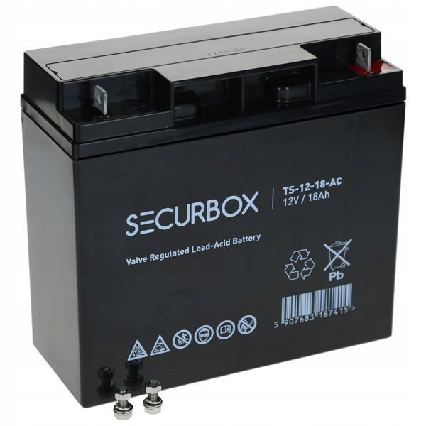 Akumulator SECURBOX 12V 18Ah 182x75x168 PR VRLA AGM