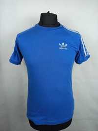 Adidas niebieski t-shirt koszulka XS