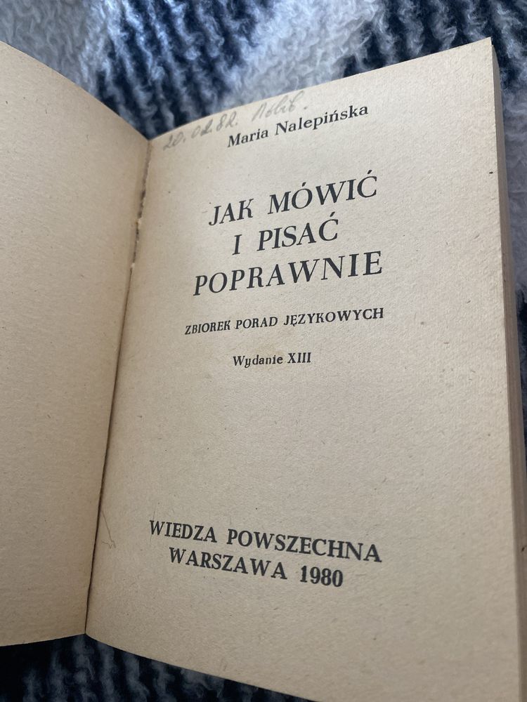 Maria Nalepinska “Jak mowic i pisac poprawnie”, «Як говорити і писати»